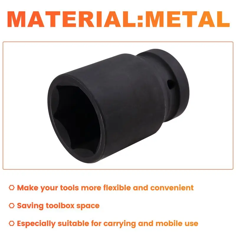 AS94-Industrial Wind Cannon Sleeve Heavy Pneumatic 1 Inch Large Sleeve Reinforced And Thickened Labor-Saving Wrench Sleeve