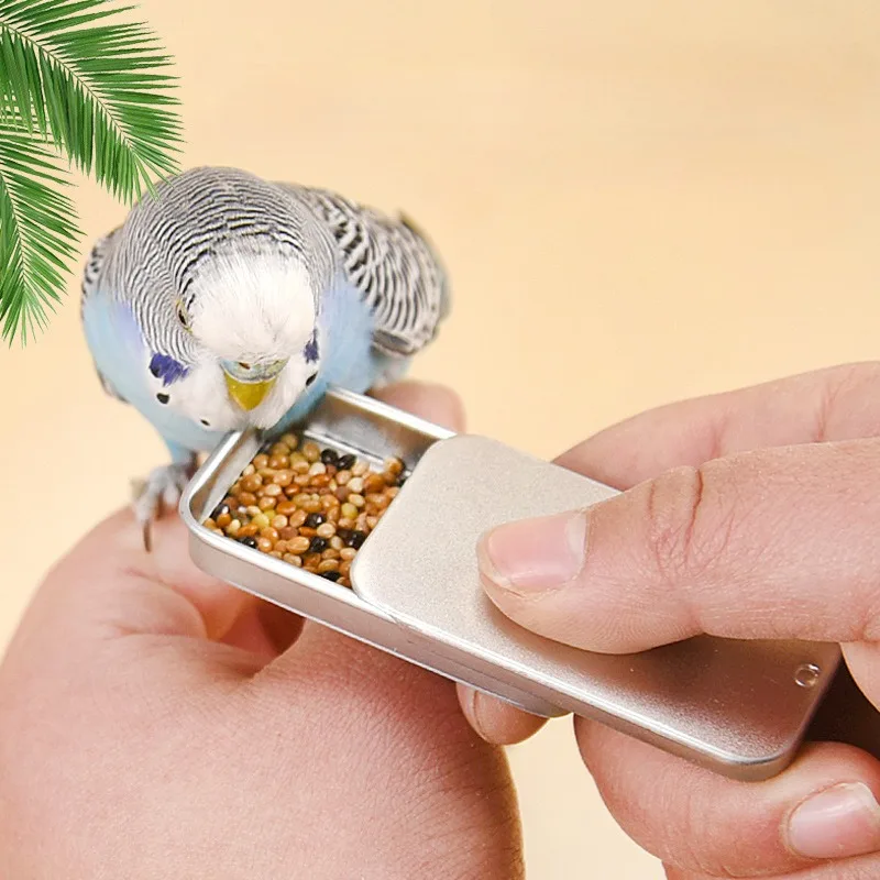 Bird Food Box Splash Proof Parrot Training Tool Bird Specific Feeding Device Xuan Feng Feed Toy Pigeon Bird Food Supplies