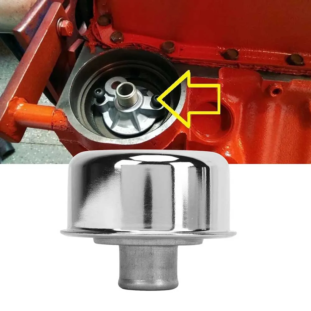 

Calvana Round Push-In Breather Specifically For 1-1/4" Valve Covers For 327, 350, 302, 454, And 502 Engine