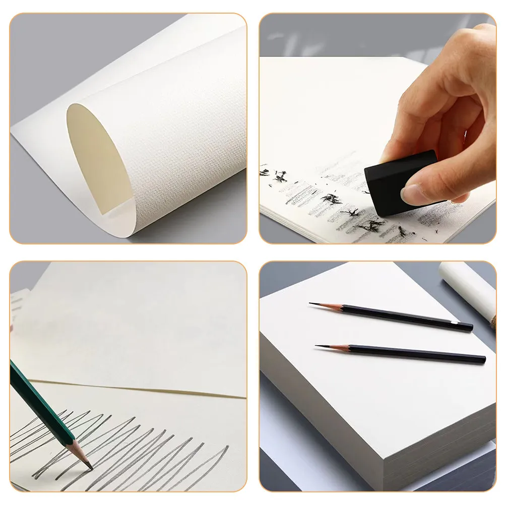 60Pcs A4 Sketch Paper for Students Artists Drawing Painting Craft DIY Art Projects Smooth Texture Thick 120Gsm Smudge Resistant