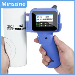 Mini impresora de inyección de tinta portátil, máquina de codificación de fecha de caducidad, logotipo, código de barras QR, lote, número, 12,7mm, nueva