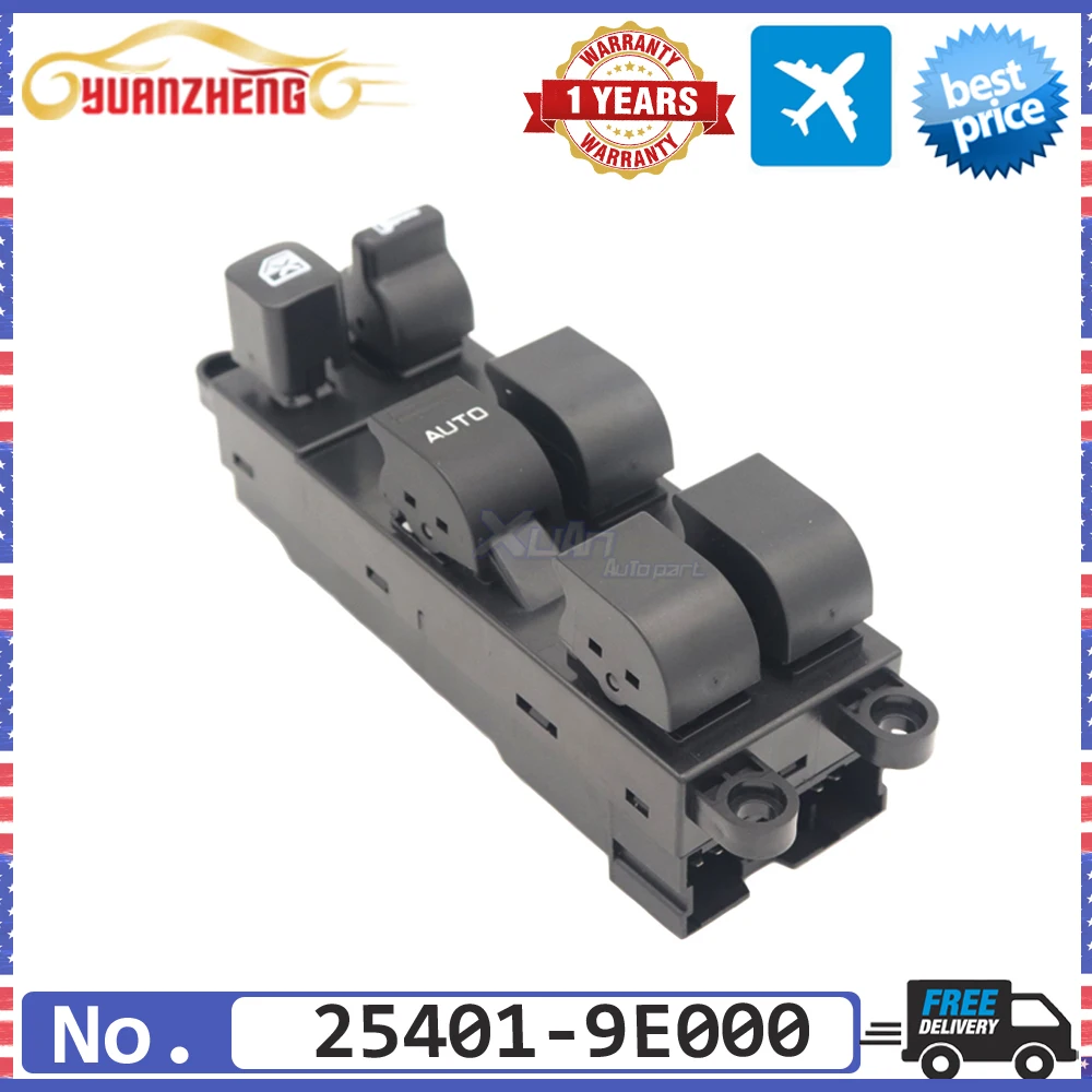 

Car 25401-9E000 Left Driver Electric Power Window Control Switch Master Lifter Button For Nissan Altima Frontier Sentra Subaru
