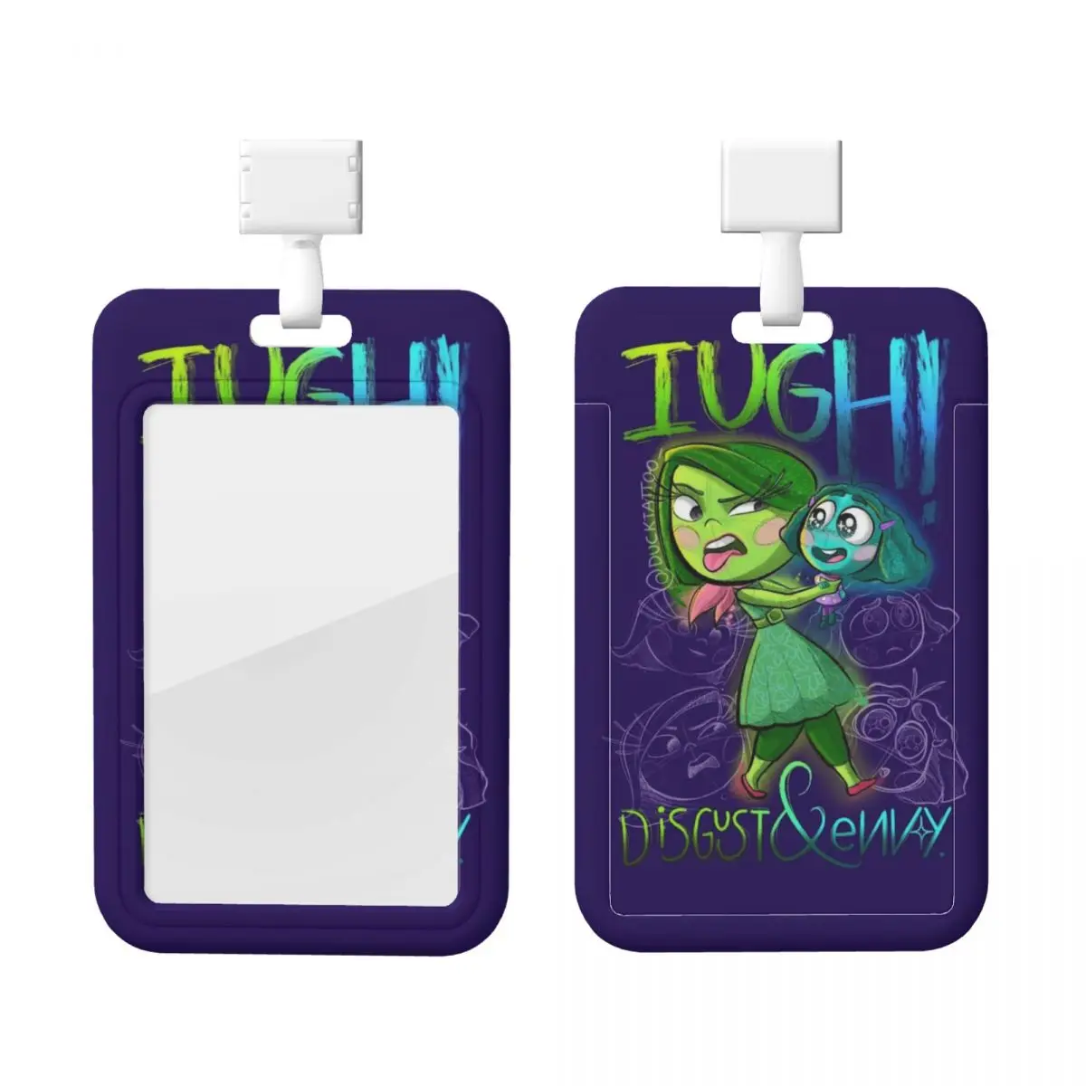 

Custom Inside Out Cartoon Card Badge Holder School Card Holder Unisex Neck Lanyard Credit Card Holders Neck Strap