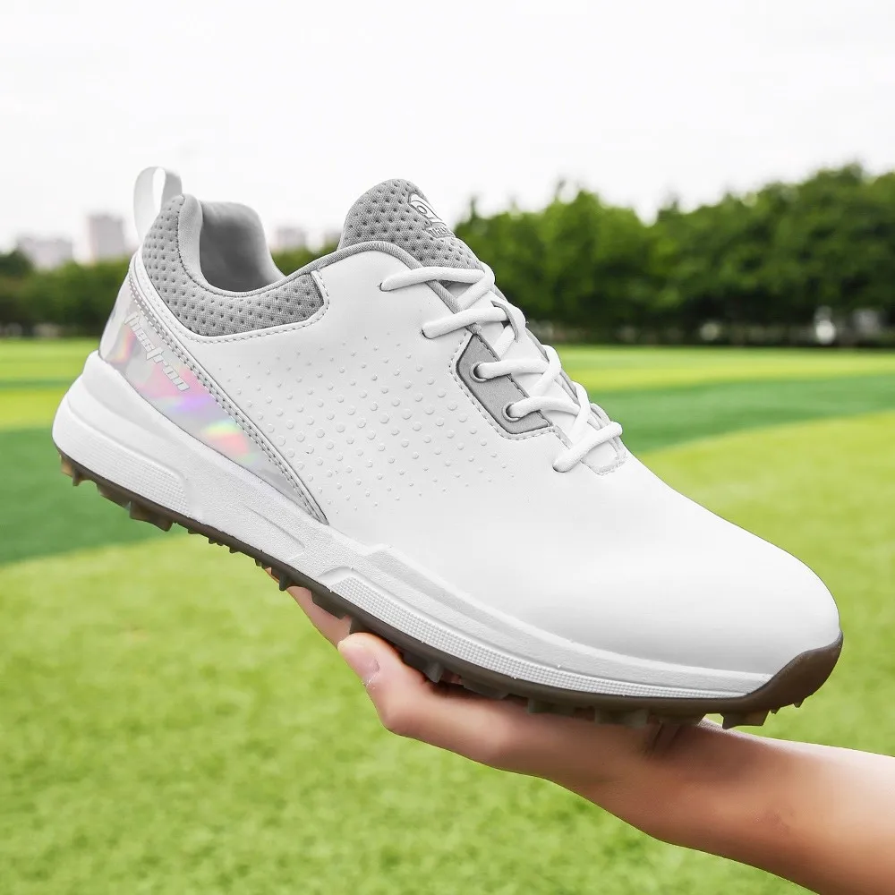 

Hot-selling men's golf training designer leather fitness sneakers, anti-slip golf sneakers