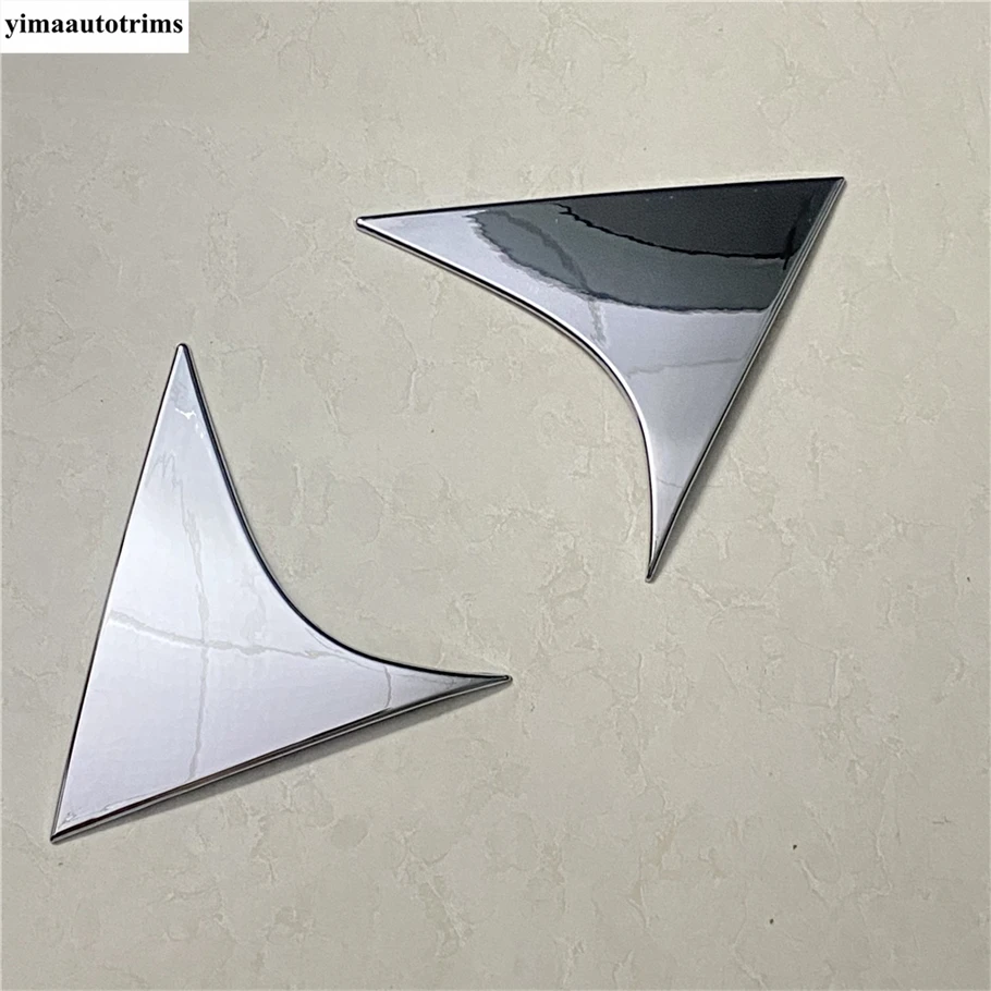 

Car Rear Tail Window Triangle Spoiler Panel Sequins Decoration Cover Trim For Hyundai Tucson 2016 - 2020 ABS Chrome Accessories