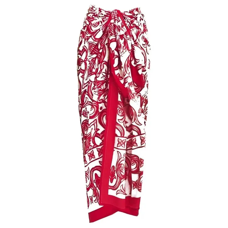 New Swimsuit, New Ethnic Style Printed One-piece Swimsuit Set, Female Hot Item