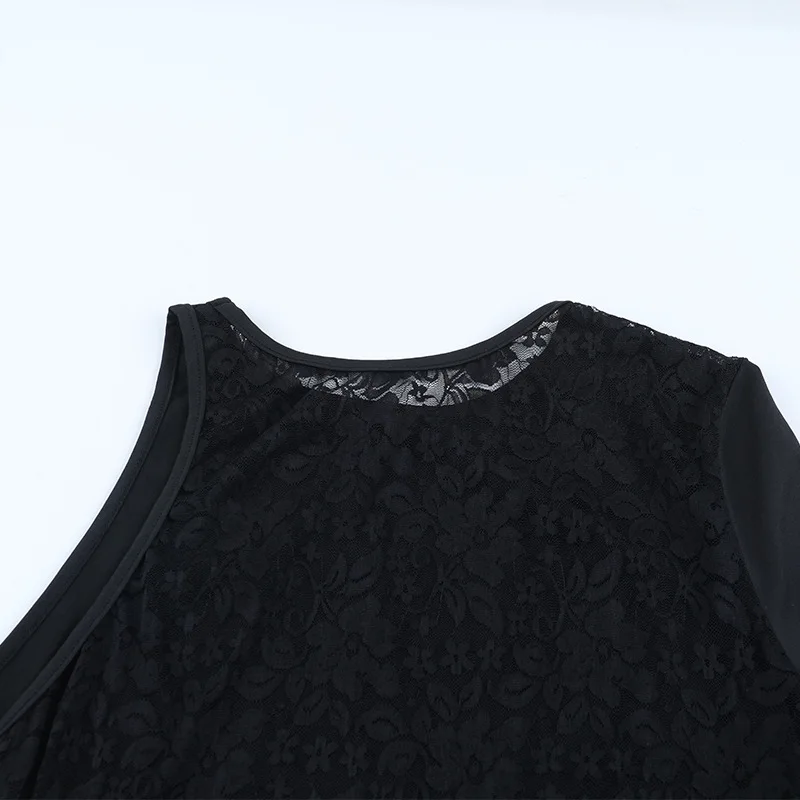 Women Sexy Club Party 2 Piece Set 2025 Autumn Lace Patchwork One Shoulder Long Sleeve Bodysuits Tops + Ruched Bodycon Maxi Skirt