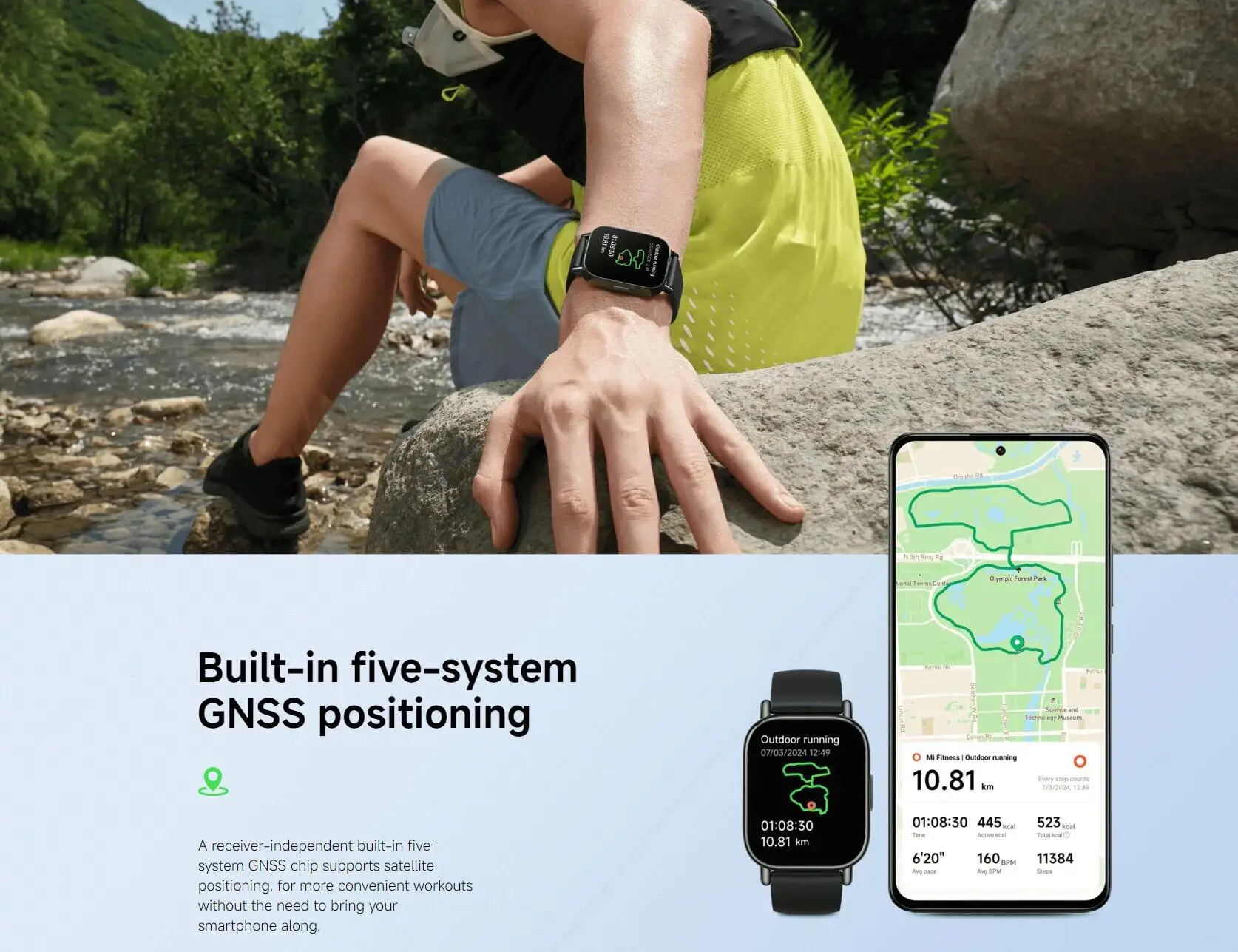 Xiaomi Redmi Watch 5 Lite Smartwatch, 1,96 Zoll AMOLED-Display, ganztägige Blutsauerstoff- und Herzfrequenzüberwachung, Bluetooth-Telefonanrufe Smartwatch – Detail 8