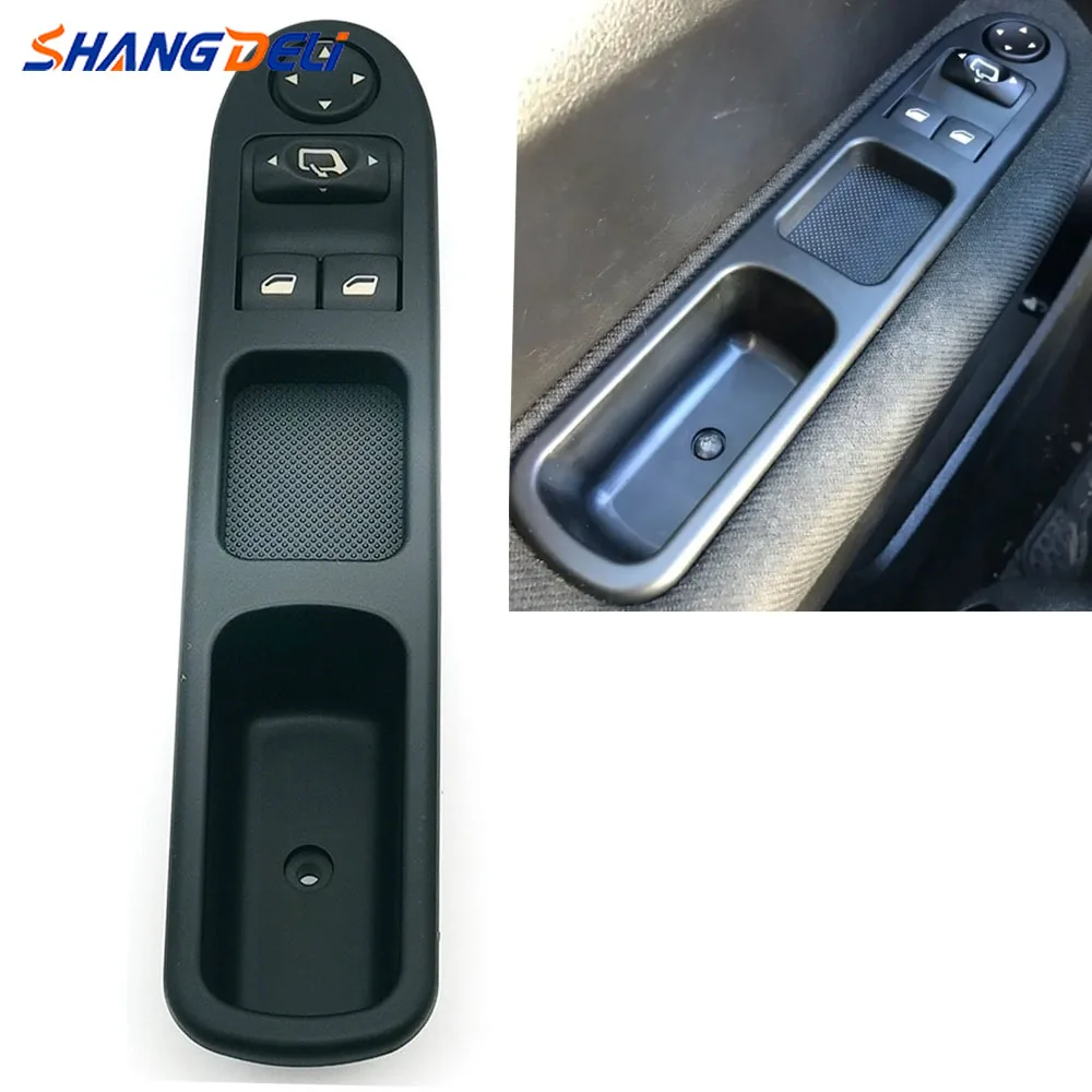 

9 контактов, передний левый автомобильный переключатель управления стеклоподъемником для Peugeot 307 2000-2005, кнопка переключения стеклоподъемника 96351622XT 6554.E4