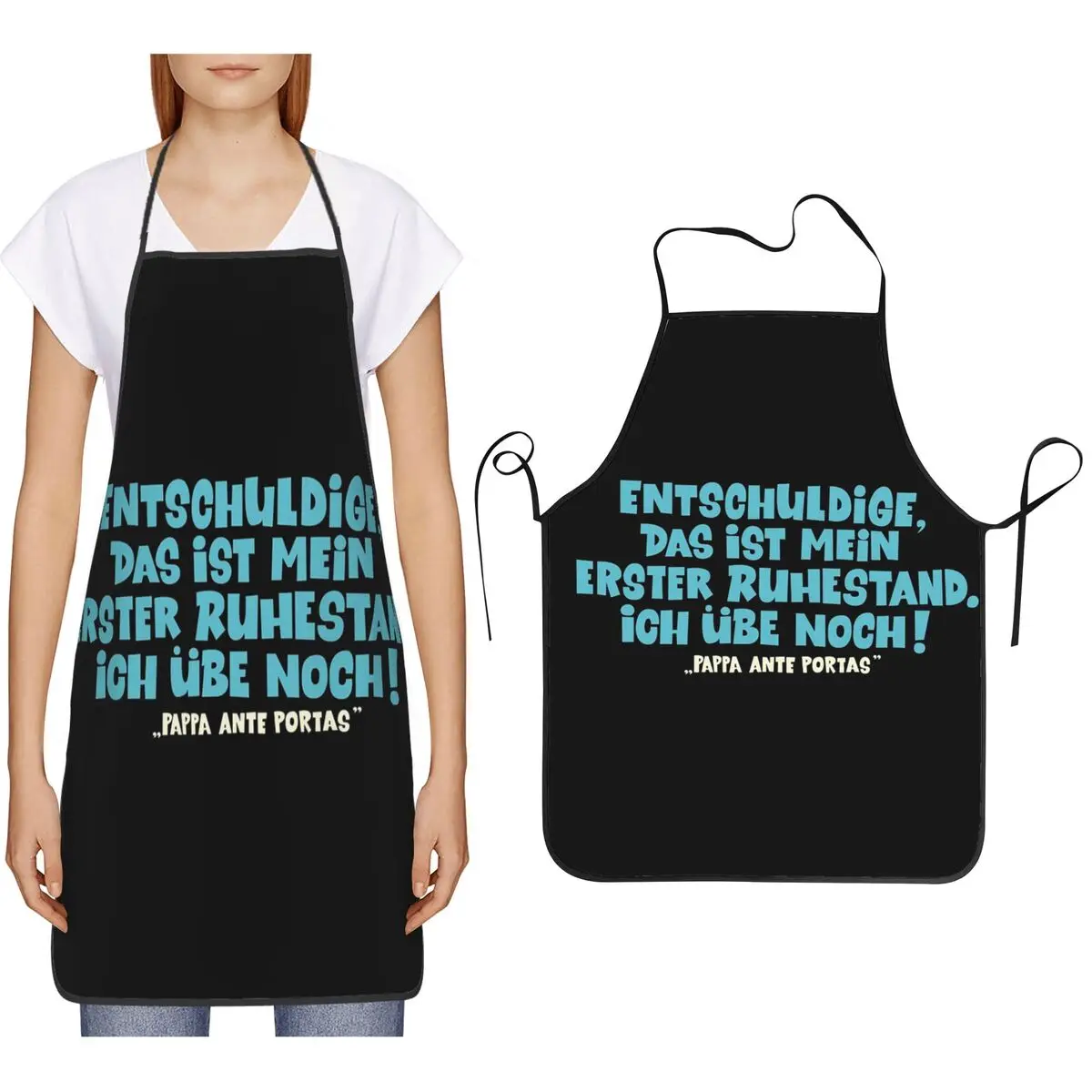 Loriot Pappa Ante Portas This Is My First Retirement Aprons Chef Cooking Baking Tablier Bib Kitchen Cleaning Pinafore Painting