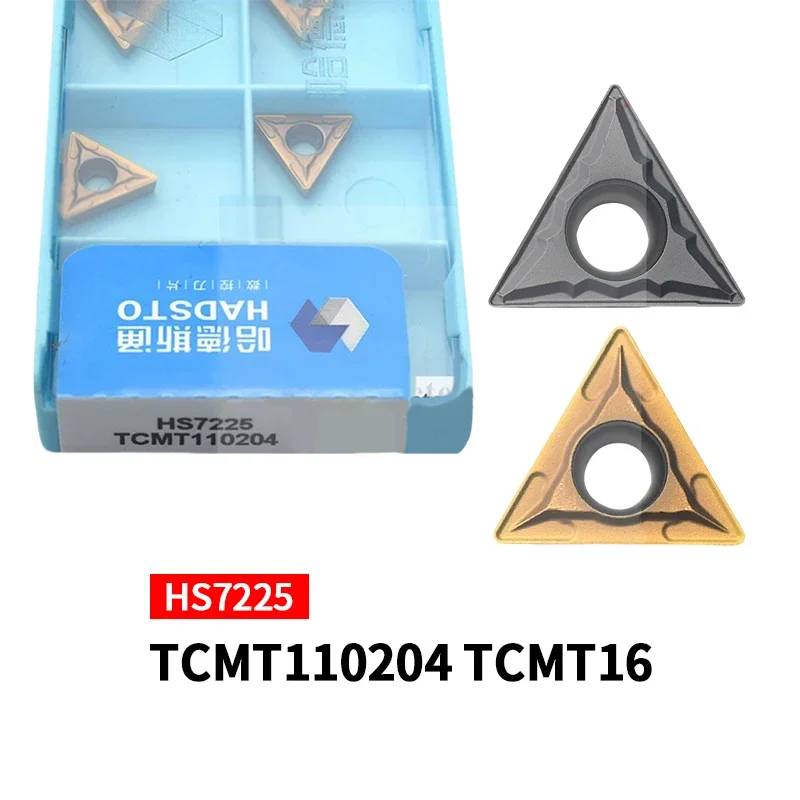 

10 шт. Оригинальные твердосплавные токарные пластины HADSTO TCMT110202 TCMT110204 TCMT110208 TCMT16T304-MP TCMT16T308-MP HS7225 для ЧПУ