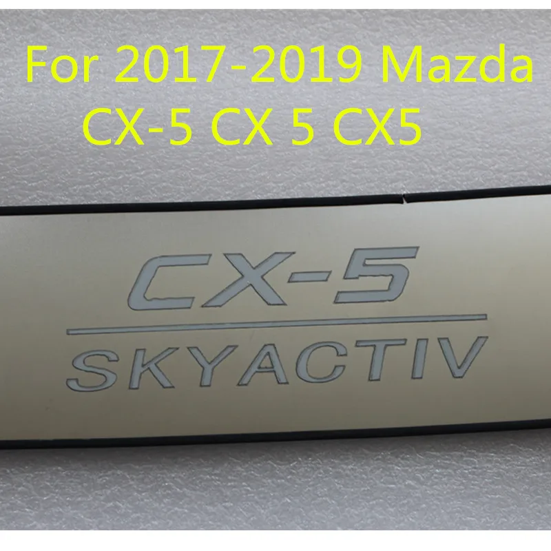 For Mazda Cx-5 cx5 2017-2019-2023 Stainless Steel Rear Trunk Bumper Protector Rear Scuff Plate Rear Door Sill Car Accessories