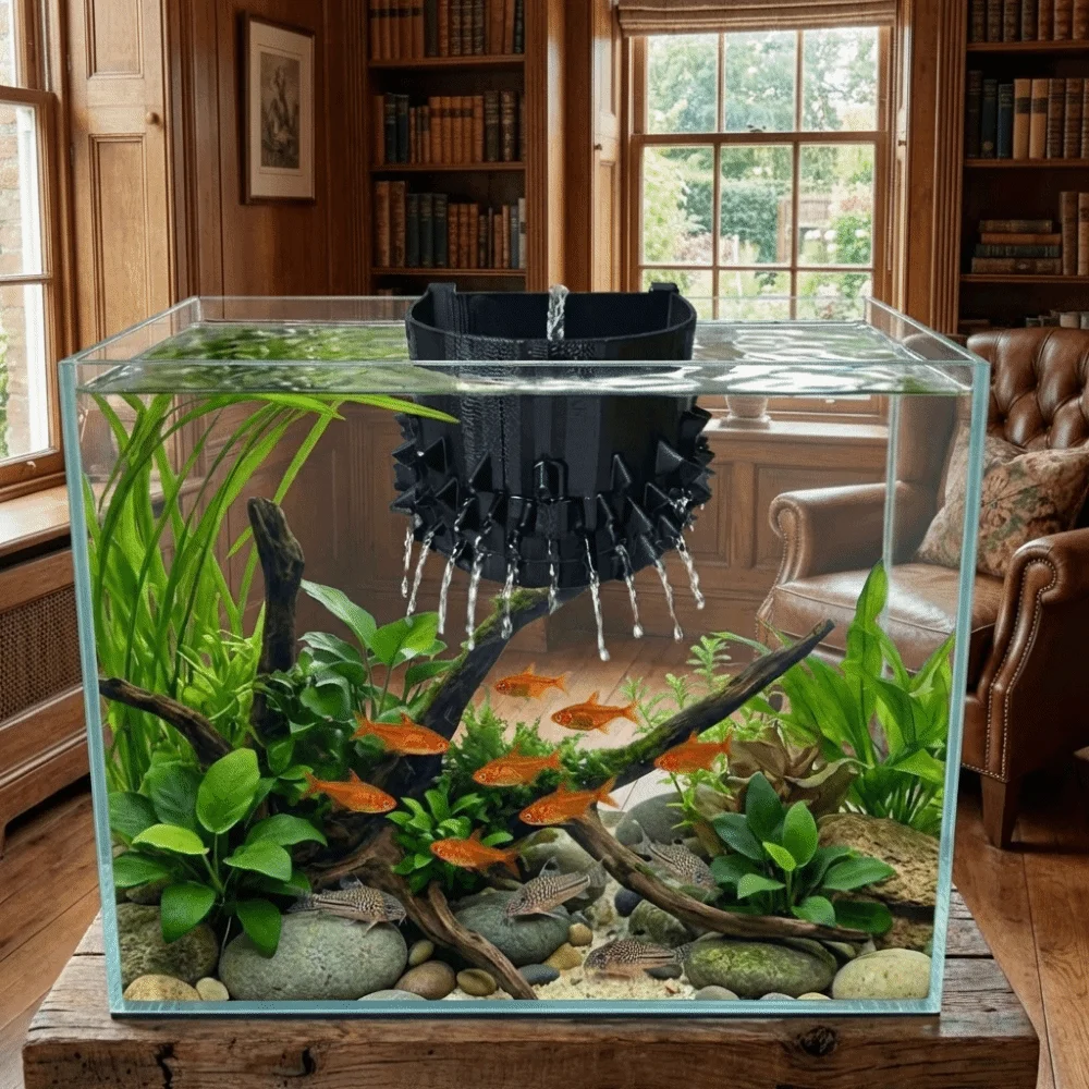 

3D Printed Aquarium Filtration Flow Divert Plastic Water Flow Control Fish Tank Water Changer with Filtration Device Anti-Swirl