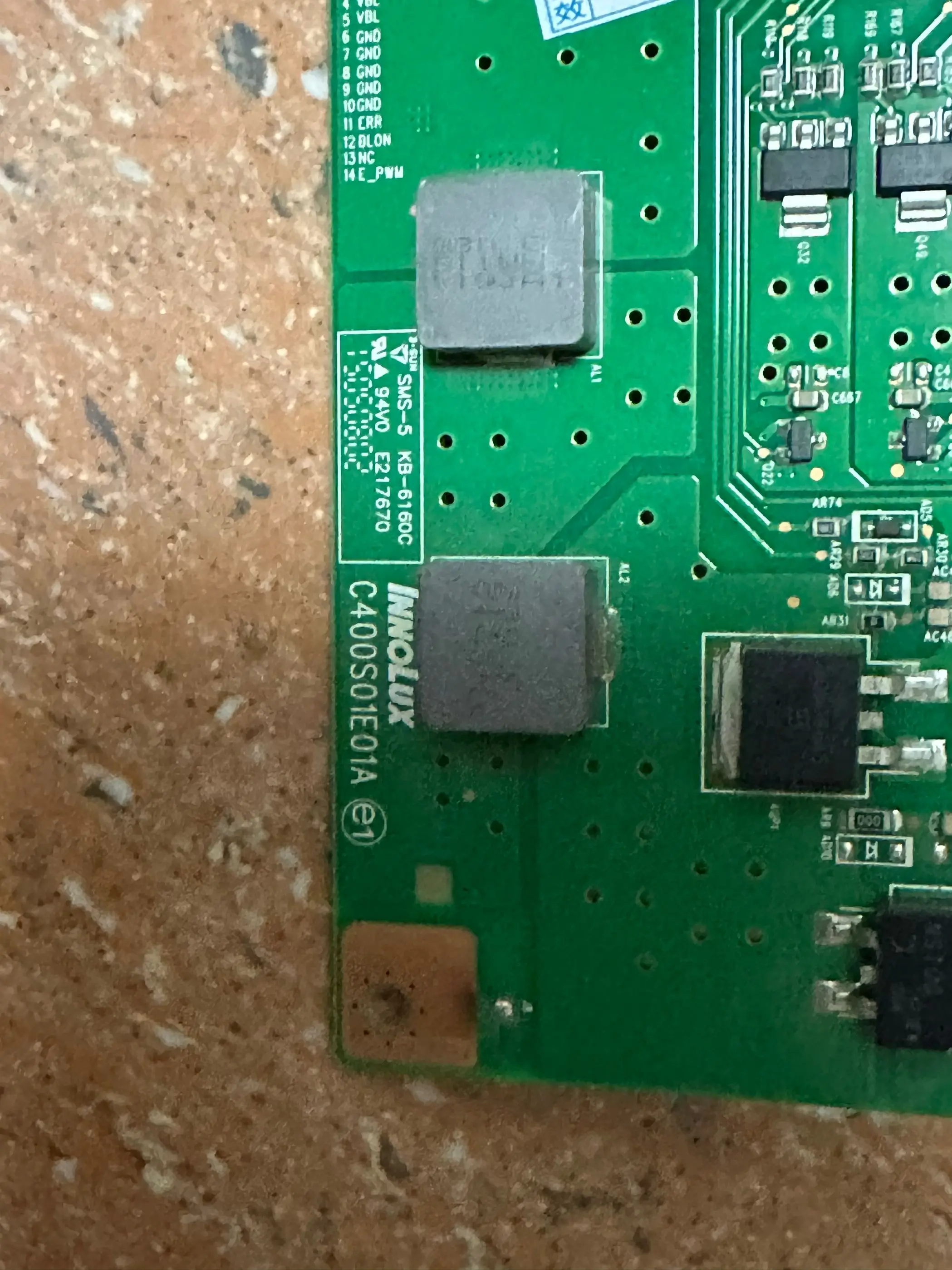 LED40T60U prąd stały płyta C400S01E01A L400S501EA-C001