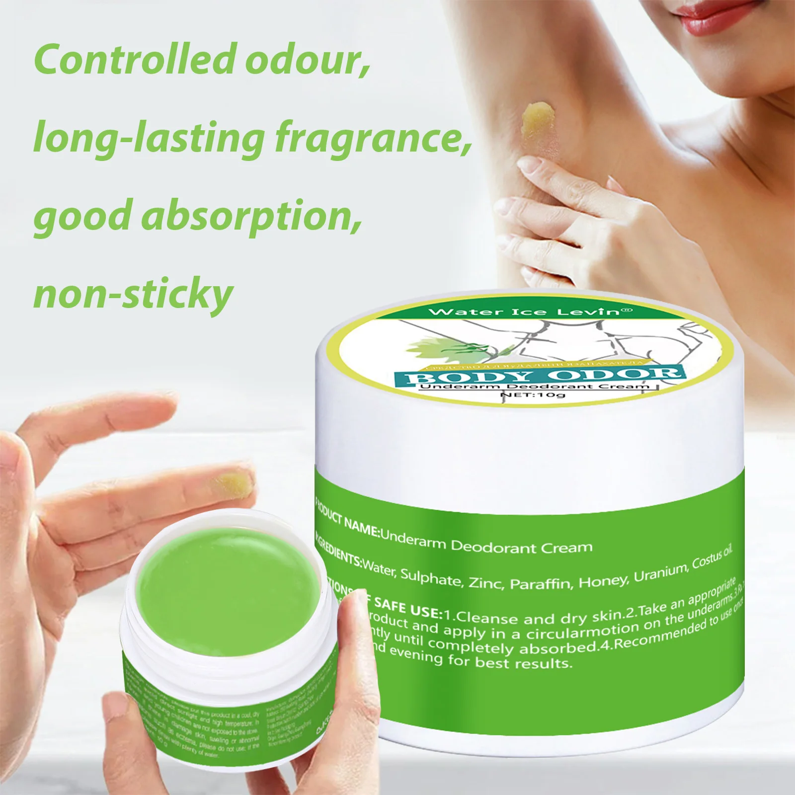 Armpit Odor Cream Body Underarm Deodorant Perfume Sweaty Removal Lasting Aroma Antiperspirant Feet Eliminate Bad Smell Skin Care