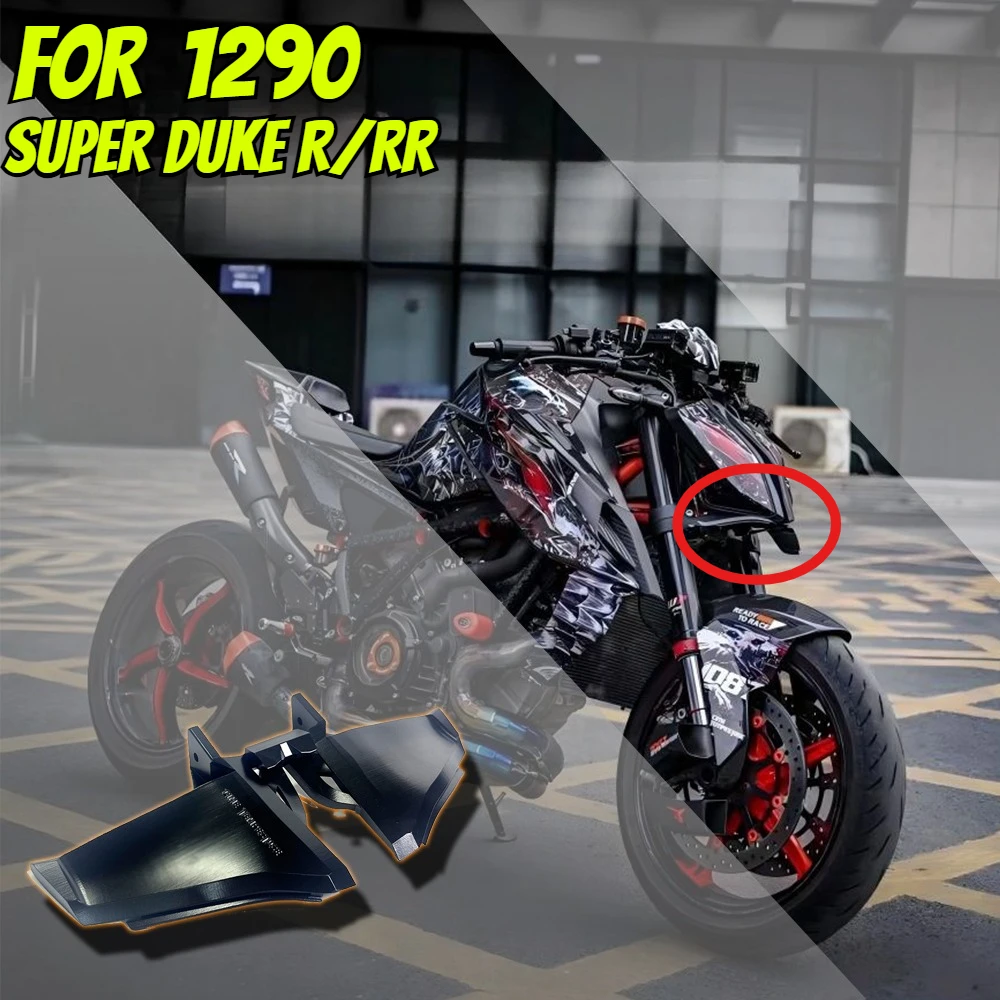 

For 1290 Super Duke RR/R SDR 2020-2024 Motorcycle Sport Downforce Naked Forntal Spoilers Aerodynamic Wing Deflector 1290