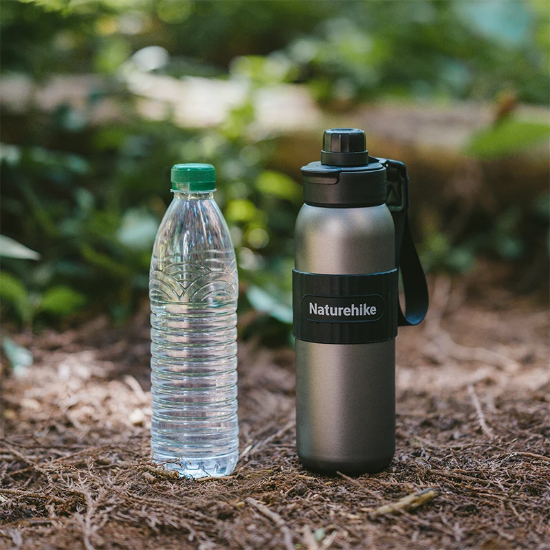 Naturehike 2025 New Chasing Wind Ultralight Titanium Sports Bottle Outdoor Anti-bacterial 6H Thermal Camping Water Bottle