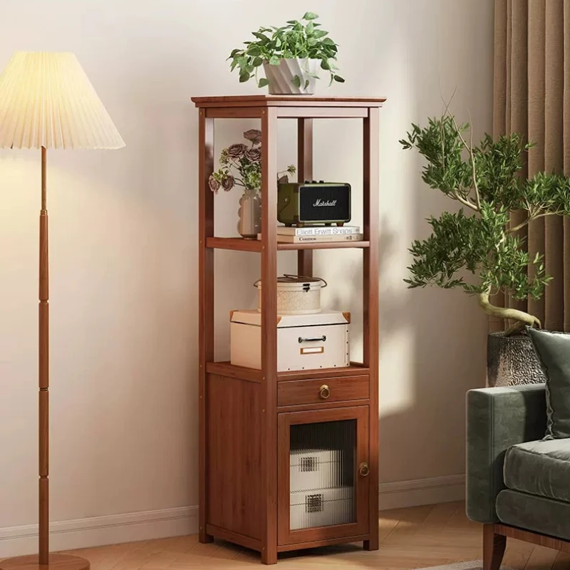 Chinese Bamboo Plant Stand, Multi-Tier Floor Flower Pot Shelf for Balcony & Living Room, Space-Saving Indoor Garden Organizer