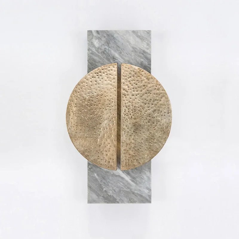 Imagem -04 - Postmodern Black Grey Marble Wall Light Sala de Estar Sala de Jantar Luxo Home Decor Lâmpada Cabeceira Estudo Corredor Hotel Designer Sconce g4