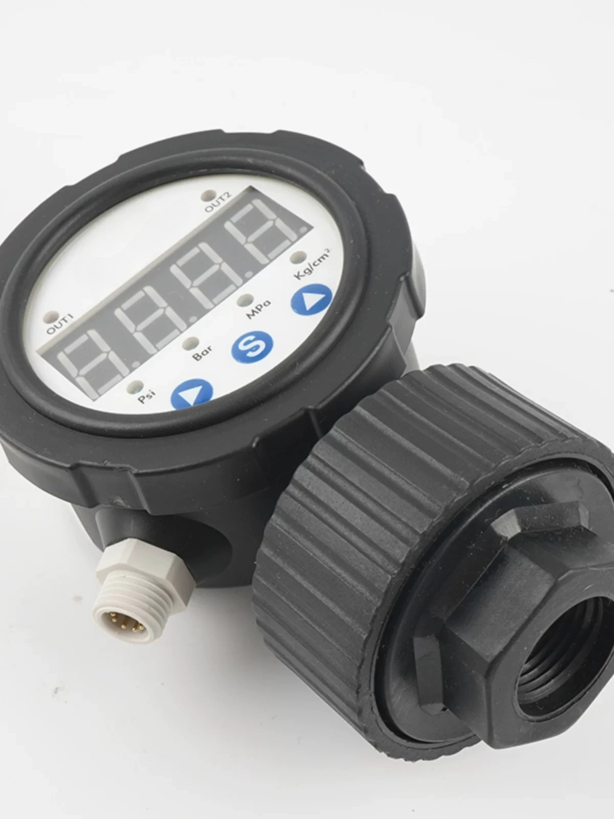 hot Taiwan Huaji agent digital pressure gauge SS-M19V diaphragm radial single-sided 4-20ma 5 10kg