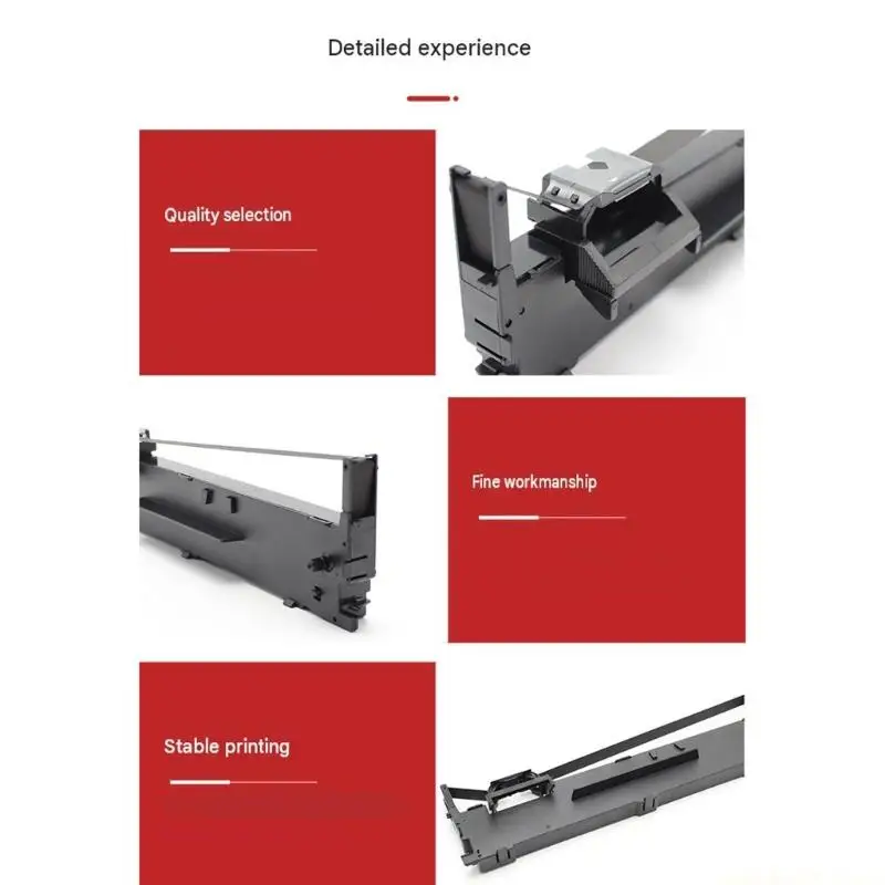 Single Pack Printer Ribbon Replacement for Office Attendance Records, ABS Housing, and Routine Print Output Use