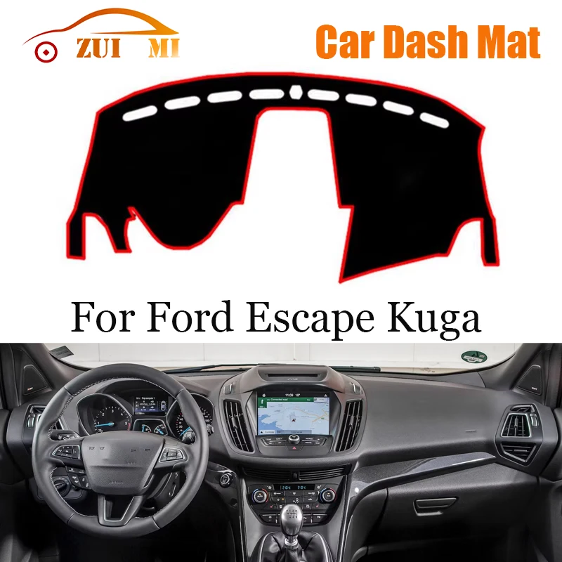 

ZUIMI Dashboard Cover Dash Mat Dashmat For Ford Escape Kuga 2013 2014 2015 2016 2017 2018 LHD RHD Dash Board Cover Pad Sun Shade