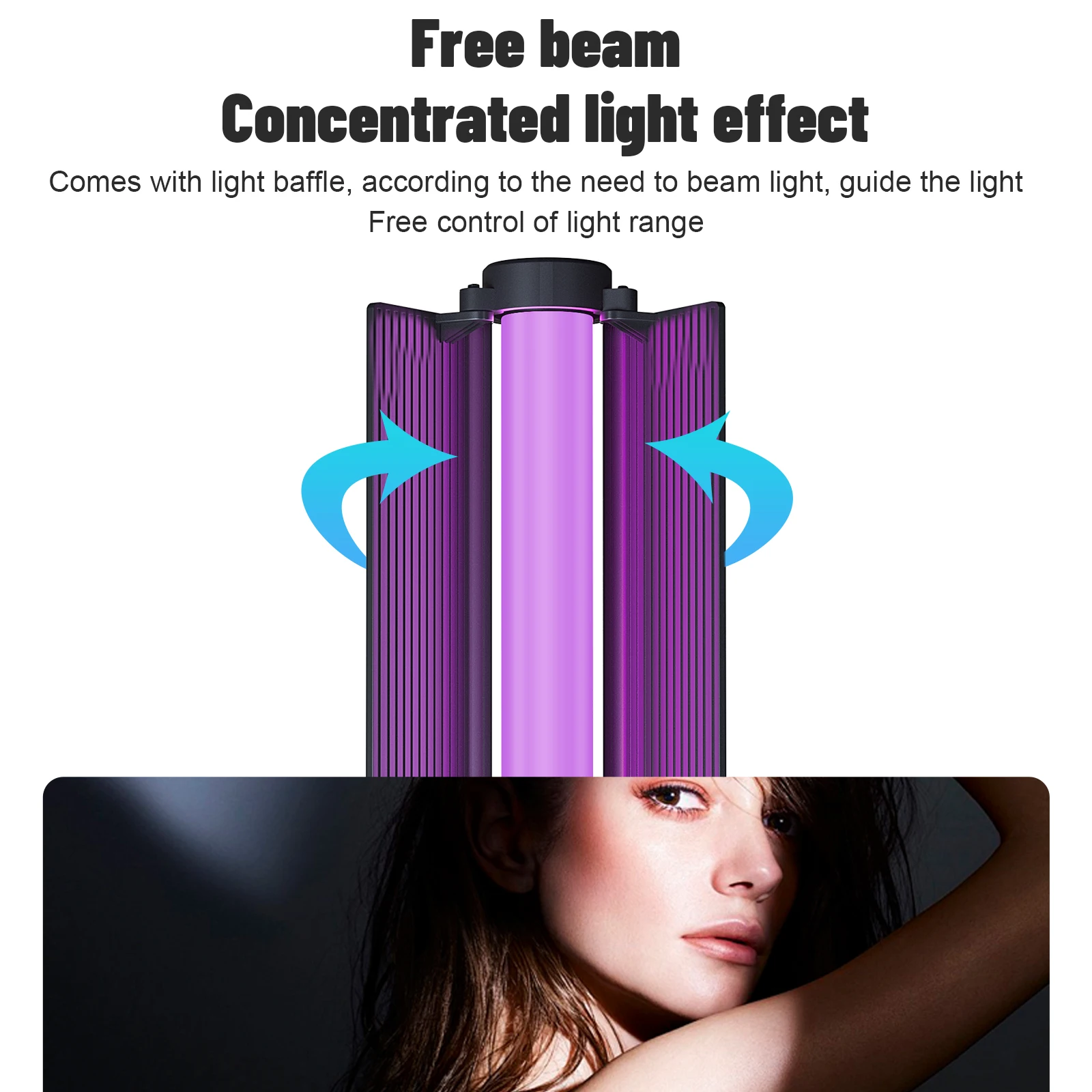 Ambitful RSL-01 RGB ハンドヘルドスティックライト 2500K-9000K LED ライトスティック照明効果 2600mAh バッテリーハンドヘルドチューブランプ