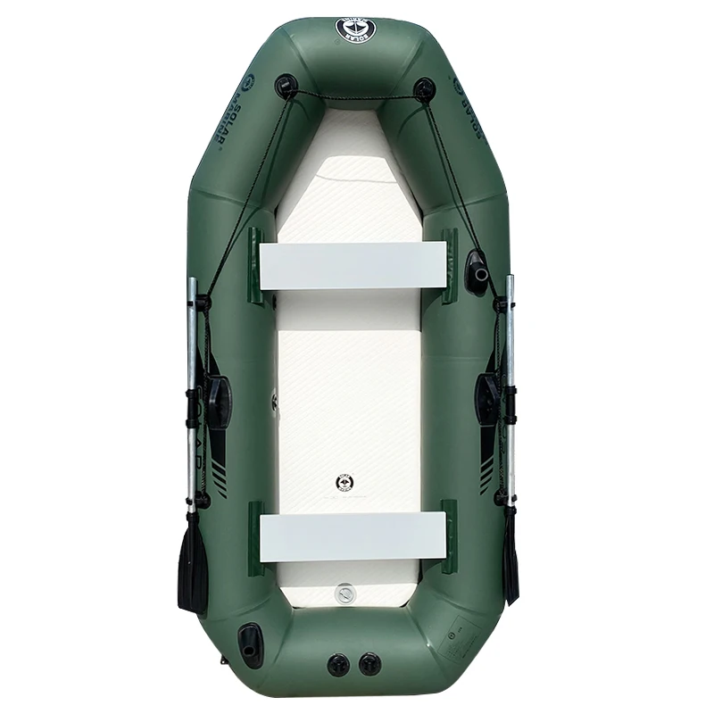 Solar Marine 3 Person 2.3 M Inflatable Kayak PVC Fishing Boat Thick And Wear-resistant Canoe Wooden Floor With All Accessories