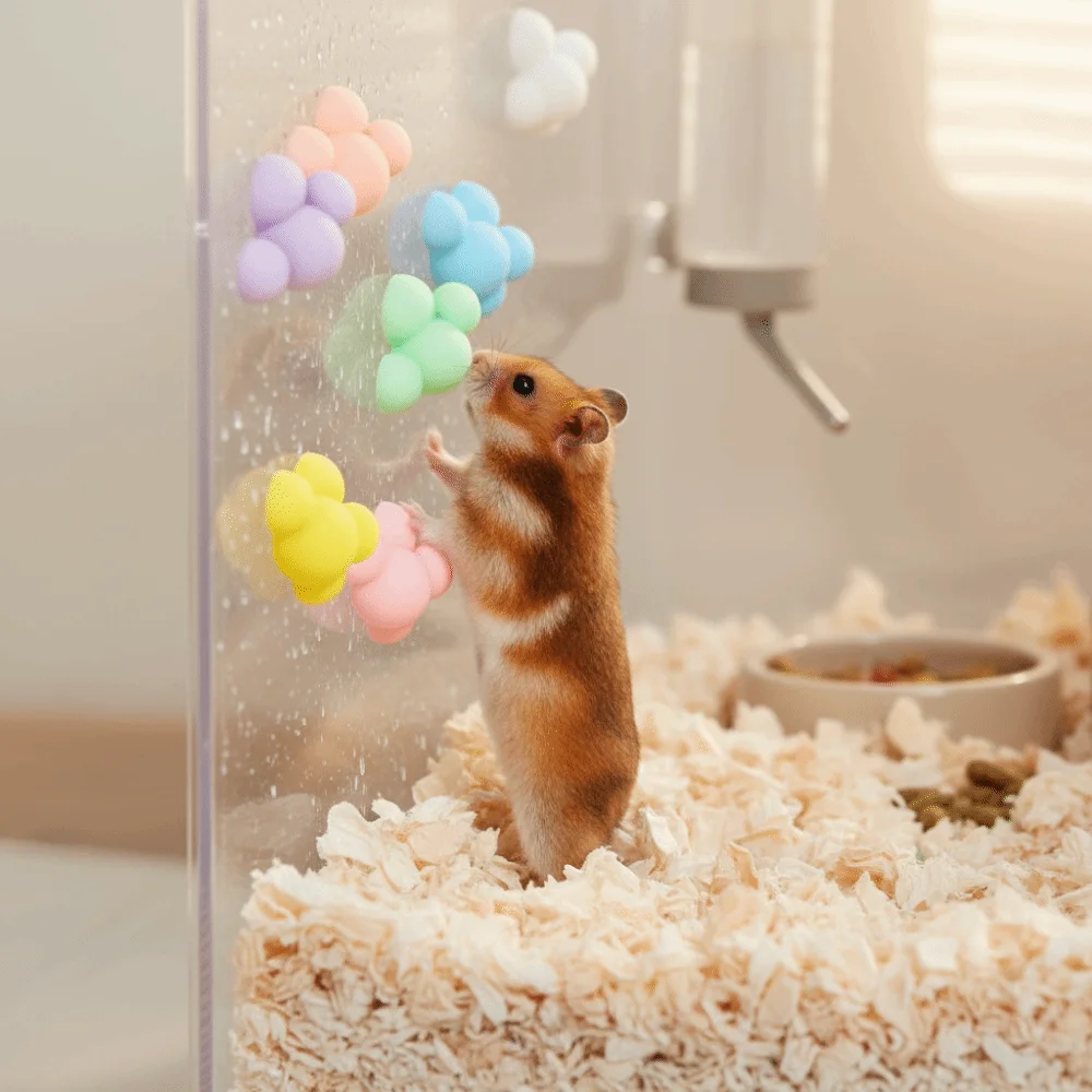 12PCS/SET Cloud Shape Hamster Climbing Platforms Colorful Bite Resistant Hamster Sports Toy Mini Hamster Ladders