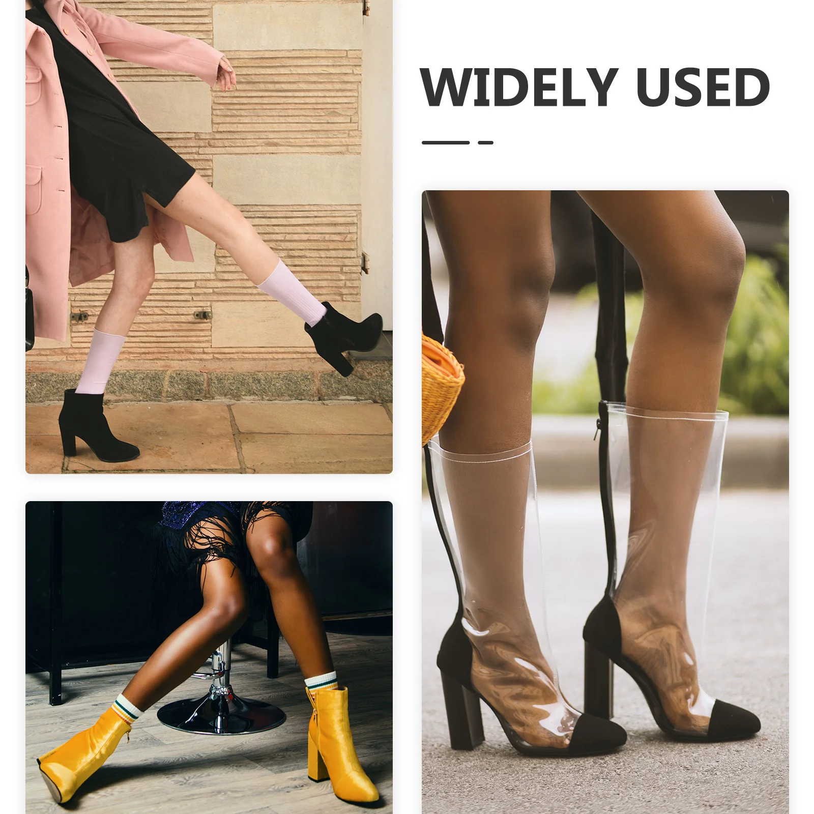 

Women Polyester Boot Covers Brown Fringe Tassel Decorative Festival Stage Performance Shoe Accessories Vintage