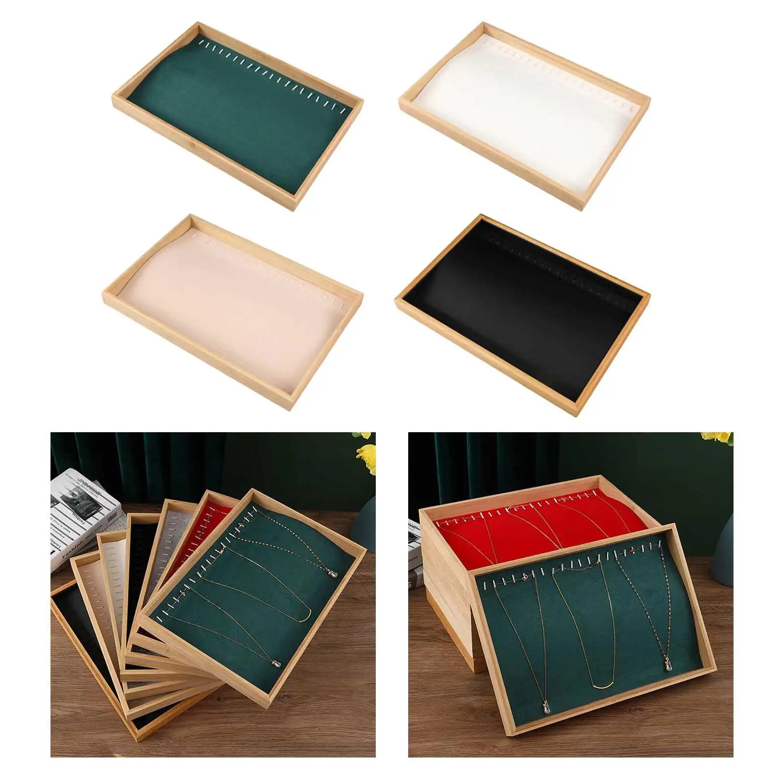 

Necklace Tray Storage Box Necklaces Home Decor Bracelets Rack Lover Gifts