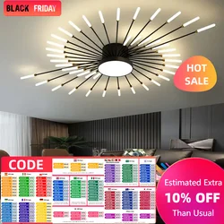 Modern Fireworks Led Ceiling Chandelier Lamp Indoor Lighting for Living Room Bedroom Home Decoration Kitchen Dining Table Light