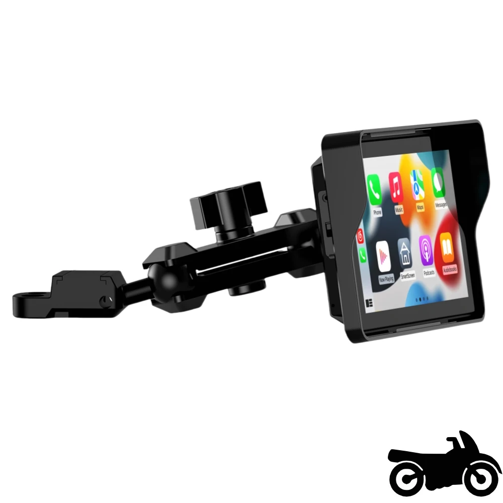 

5 inch Carplay Motorcycle DVR Navigation GPS Wireless CarPlay Android Auto Airplay Display Screen Portable Moto Monitor IPX8