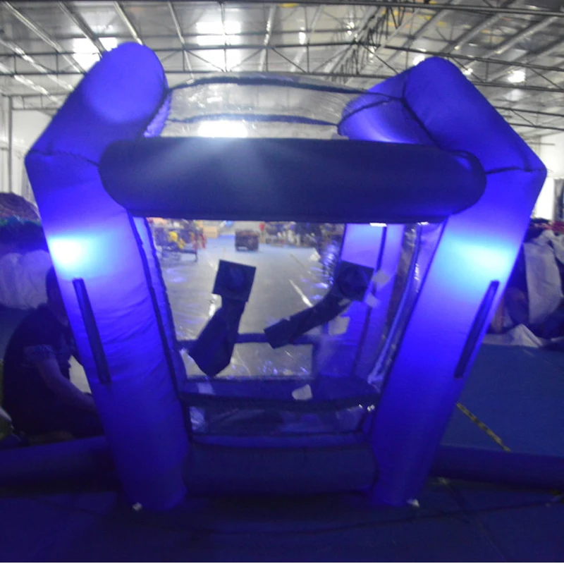 Inflatable Money Machine Booth Inflatable Cash Cube Machine With Rgb Led Lightings For Advertising Event Promotion