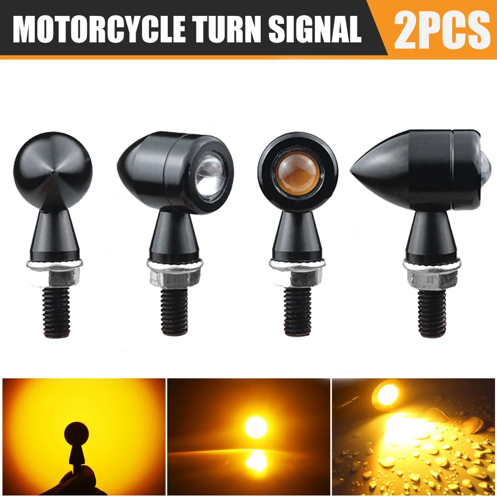 

Motorcycle Led Turn Signal Mini Bullet Light Moto Amber Flashing Lights Eagle Eye Led Signal Lamp Motorcycle Indicator Lamps