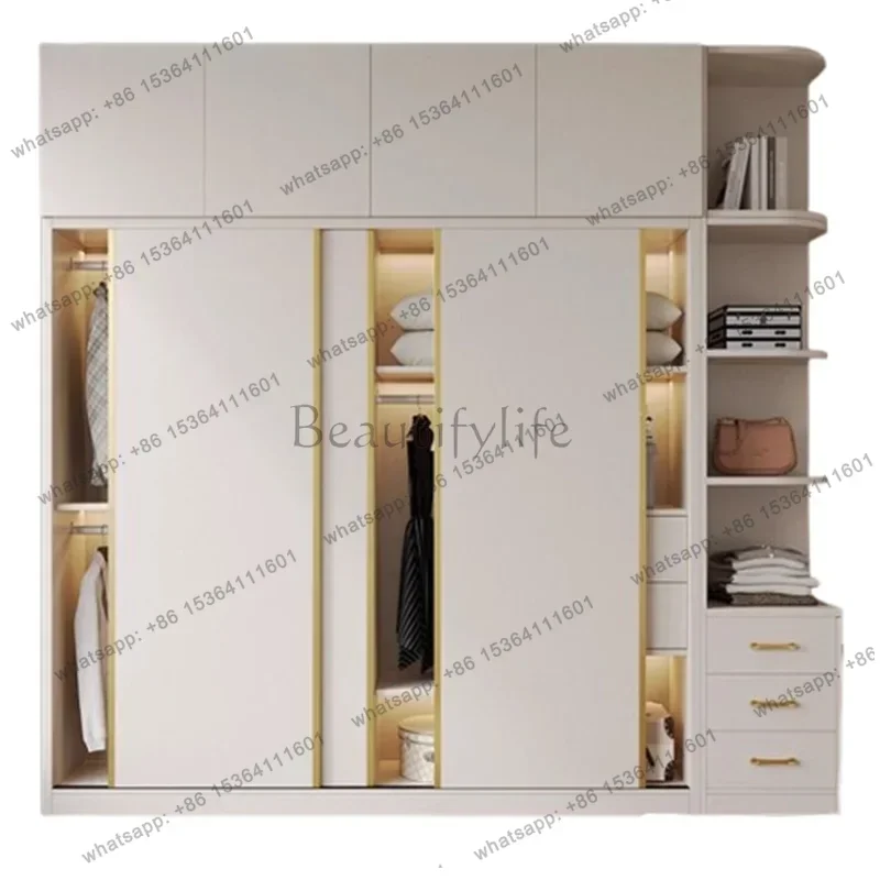 Factory Direct European Luxury Wardrobe Storage Living Room Cabinet Bedroom Wardrobe Multifunction Organizer Armadio Guardaroba