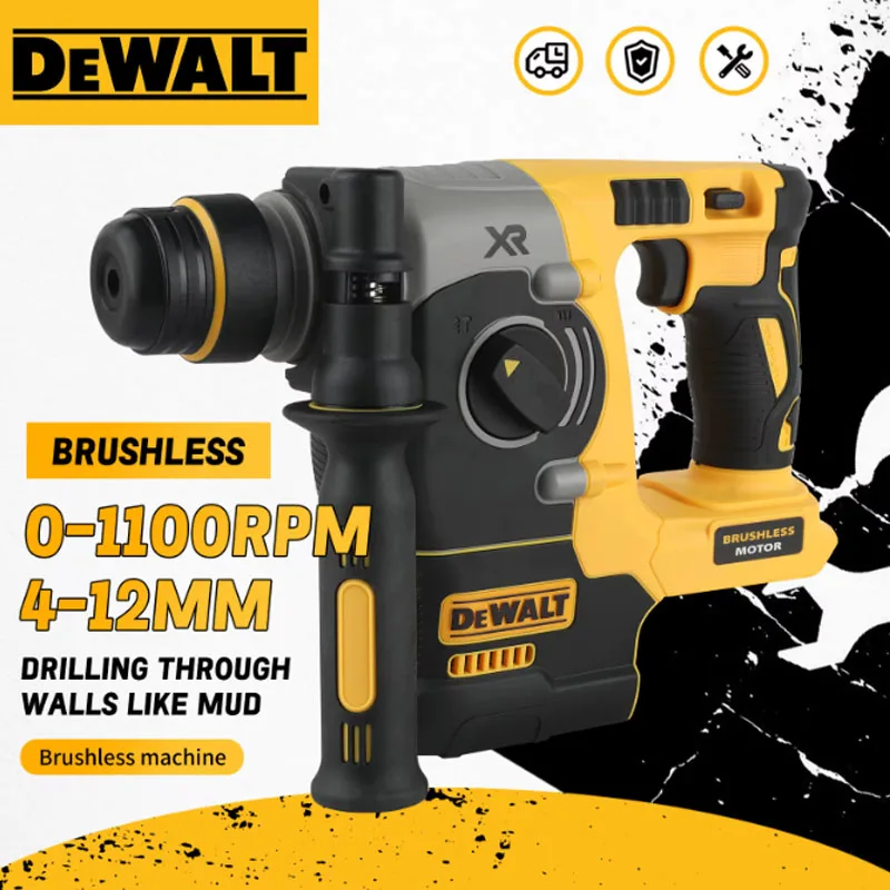 DEWALT DCH273 20V Brushless Rotary Hammer SDS plus 3-Mode Concrete Drill 24mm Impact Power Tool with Variable Speed 4600BPM