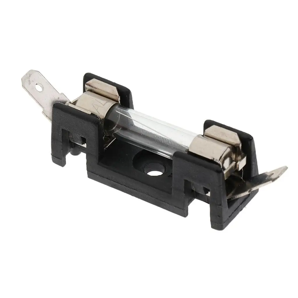 AGU Fuse Holder Fusebox 30A Metal Plastic Single Fuse Block for Car Amplifier Power Distribution