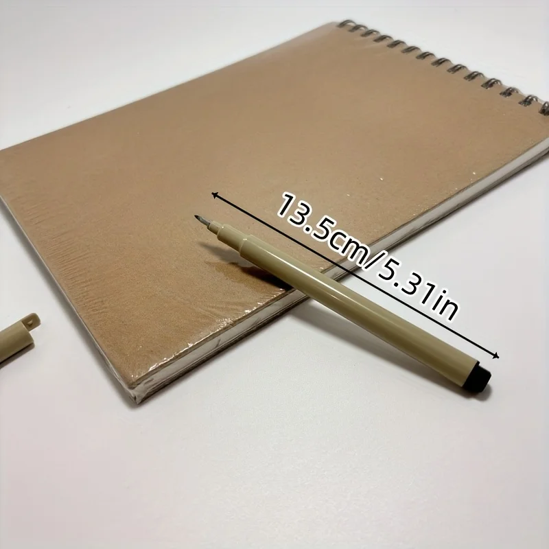 12 Pcs Multifunctional Black Fine-Line Pen, with Multiple Nib Models, Suitable for Detailed Painting, Sketching and Writing