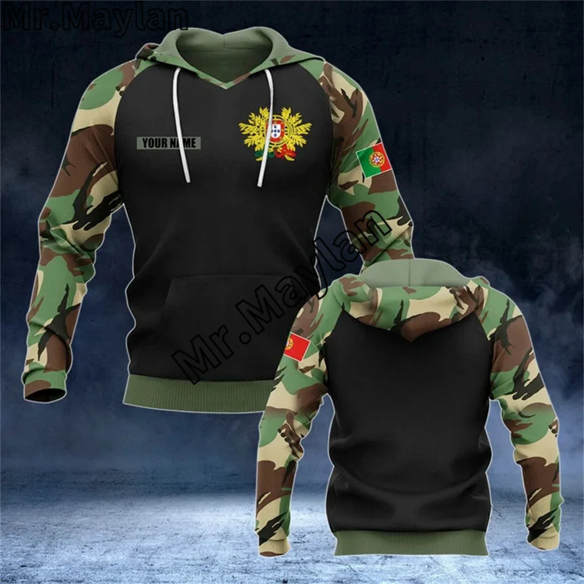 

CUSTOMIZE PORTUGAL COAT OF ARMS CAMO 3D Printed Hoodie Men/Women Sweatshirt Streetwear Zip Pullover Casual Jacket Tracksuits-012