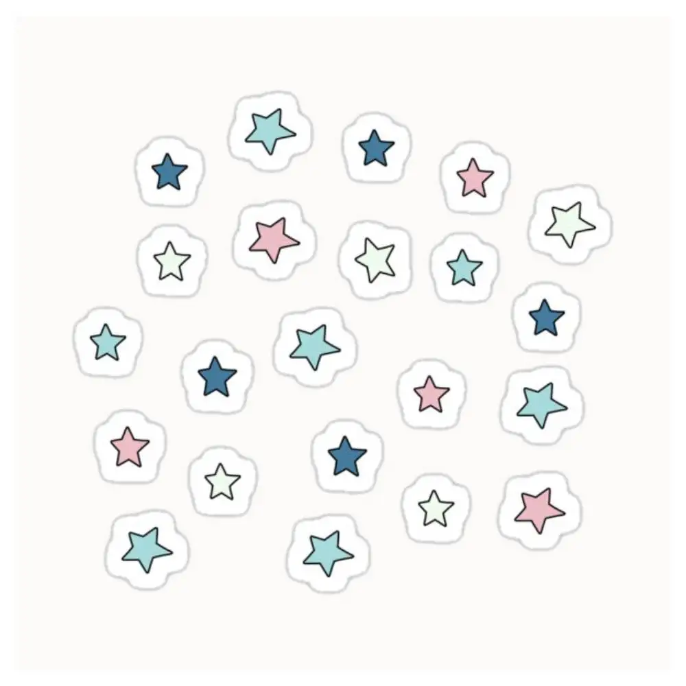 Retro Mini Star Pack Waterproof Stickers For Decorating Car Windows Motorcycles And Computers.