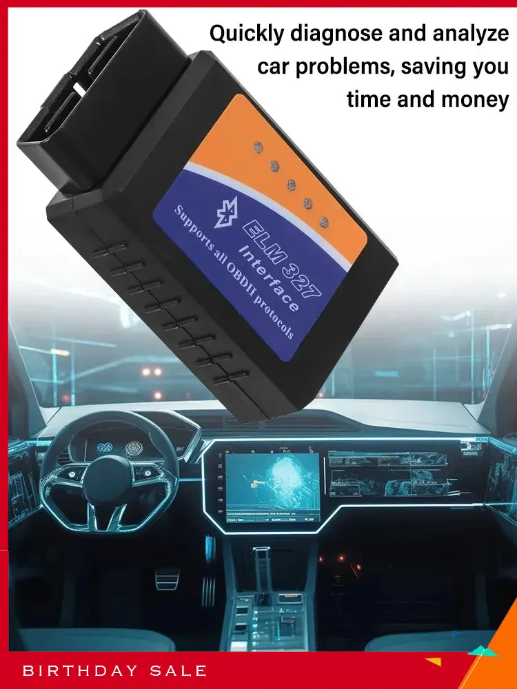 

EOBD Bluetooth ELM327 Automatic Diagnostic Adapter, Bluetooth, Android, IOS Car Tools, Pay Attention To IAN, OBDII Protocols