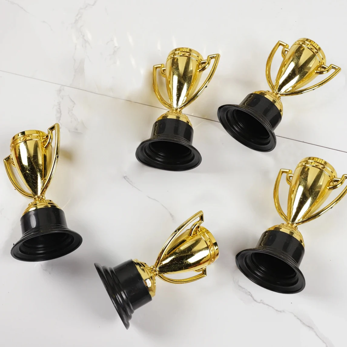 Mini Gold Trophies Set