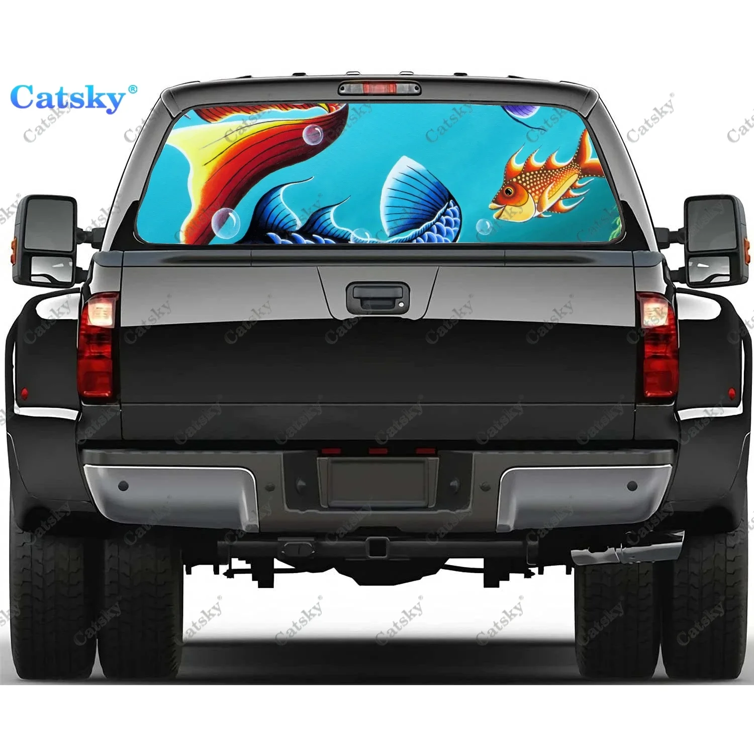 

Artistic - Painting Rear Window Automotive Decals and Graphics Rear Window Decals for Trucks, Car Window Decal Sticker Vinyl