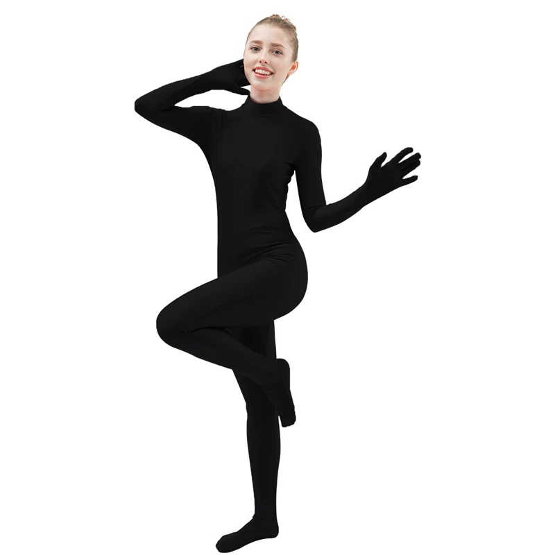 Kombinezon unisex ze spandexu – wysoki – elastyczny i oddychający, idealny do tańca/cosplay/Halloween/sceny – stylowy jednoczęściowy