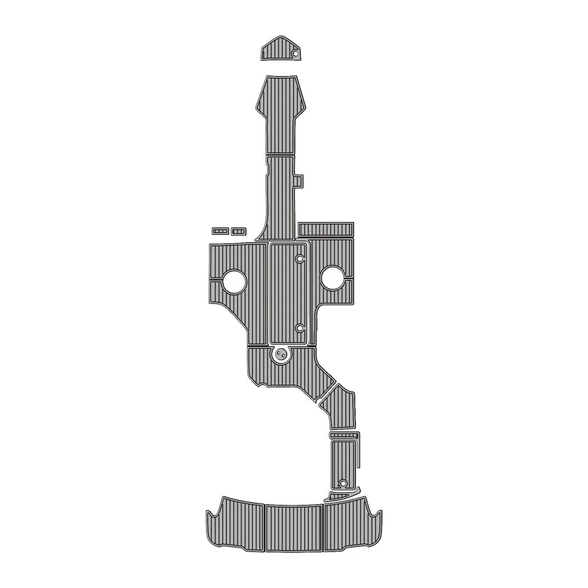 

Customized EVA Foam Boat Flooring Pad for 2018 Sea Ray 250 Non-Slip Marine Deck Mat Self-Adhesive Faux Teak Yacht Decking Sheet