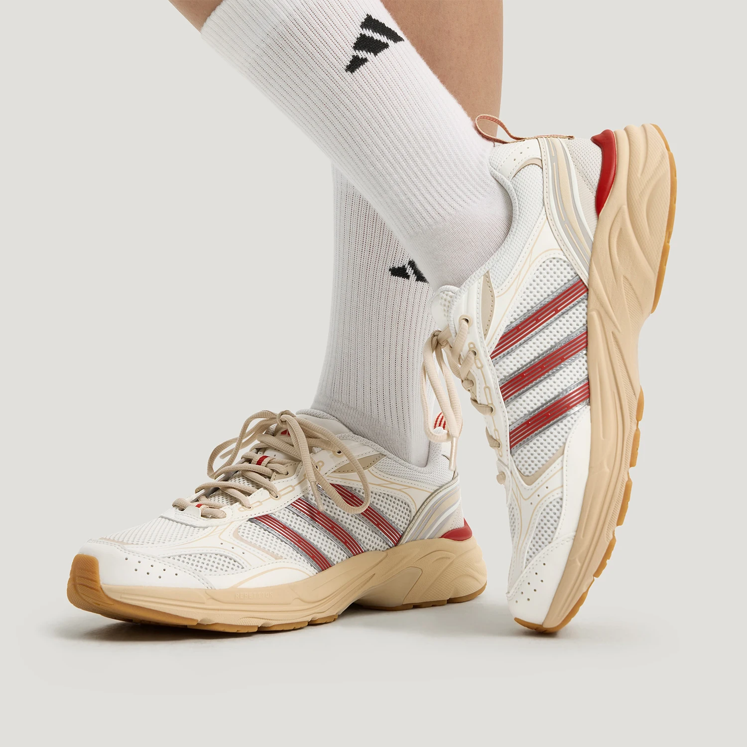 Adidas Authentic NEON FLUX Men's Women's Low-Top Lace-Up Durable Dad Shoes KI6372