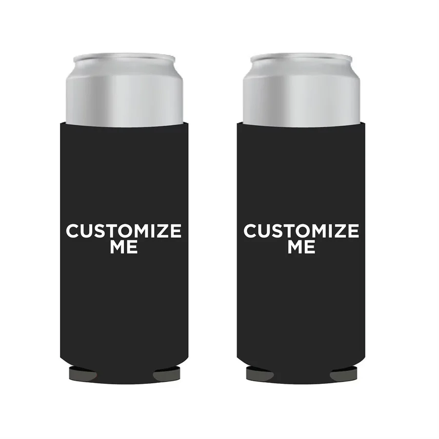 Slim 12oz Wedding Can Coolers, Personalized Wedding Favors, Customized, Monogrammed Skinny Can Coolers, Custom Foam Slim Insulat