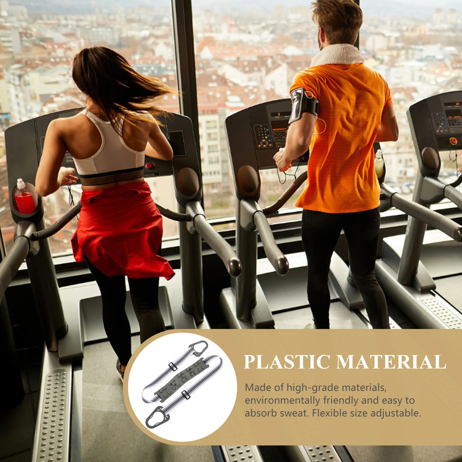 

Adjustable Massage Belt for Treadmill and Fat-Reducing Machines High-Grade Vibration Accessory for Targeted Slimming Stress