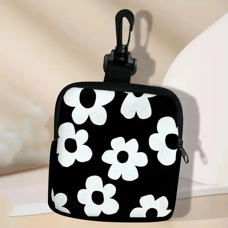 Versatile Large Capacity Small Floral Printed Wallet Portable Storage Bag Great Gift Choice For Various Occasion